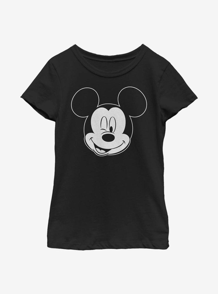 Disney Mickey Mouse Let Me Sleep Outline Youth Girls T-Shirt