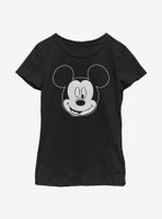 Disney Mickey Mouse Let Me Sleep Outline Youth Girls T-Shirt