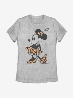 Disney Minnie Mouse Leopard Womens T-Shirt