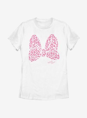 Disney Minnie Mouse Pink Leopard Womens T-Shirt