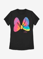 Disney Minnie Mouse Tie Dye Bow Womens T-Shirt