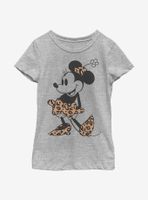 Disney Minnie Mouse Leopard Youth Girls T-Shirt