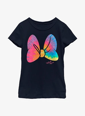Disney Minnie Mouse Tie Dye Bow Youth Girls T-Shirt