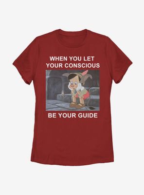 Disney Pinocchio Jiminy Guide Womens T-Shirt