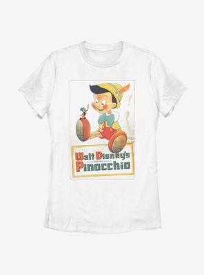 Disney Pinocchio Vintaged Poster Womens T-Shirt