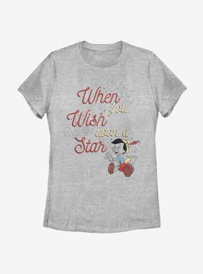 Disney Pinocchio Wishing Star Womens T-Shirt