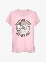 Disney Mickey Mouse Dog Life Girls T-Shirt