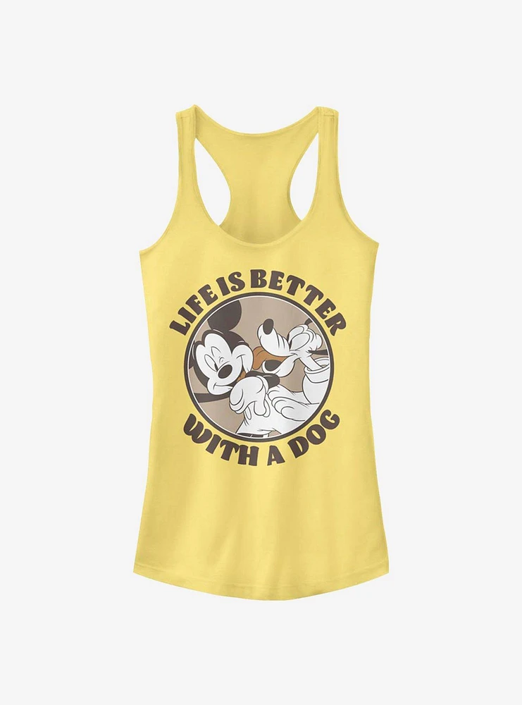 Disney Mickey Mouse Dog Life Girls Tank