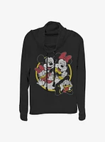 Disney Mickey Mouse And Friends The Crew Group Cowlneck Long-Sleeve Girls Top