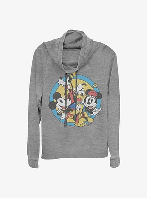 Disney Mickey Mouse Original Buddies Cowlneck Long-Sleeve Girls Top