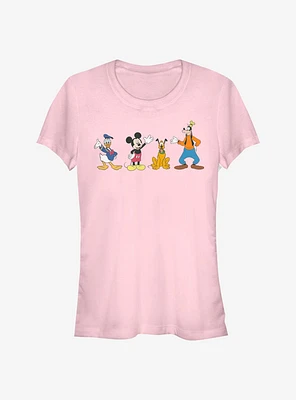 Disney Mickey Mouse & Friends Waving Girls T-Shirt