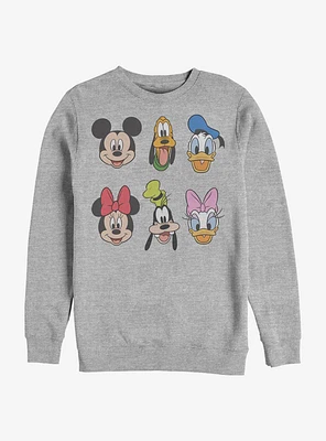 Disney Mickey Mouse Always Trending Stack Crew Sweatshirt