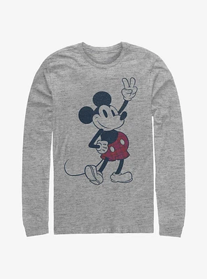 Disney Mickey Mouse Plaid Long-Sleeve T-Shirt