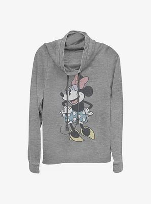 Disney Minnie Mouse Sass Cowlneck Long-Sleeve Girls Top