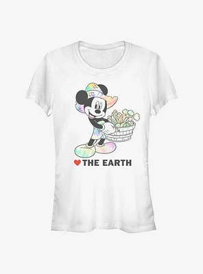 Disney Mickey Mouse Heart The Earth Girls T-Shirt
