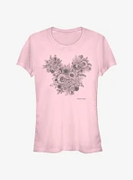 Disney Mickey Mouse Mickey Foliage Girls T-Shirt