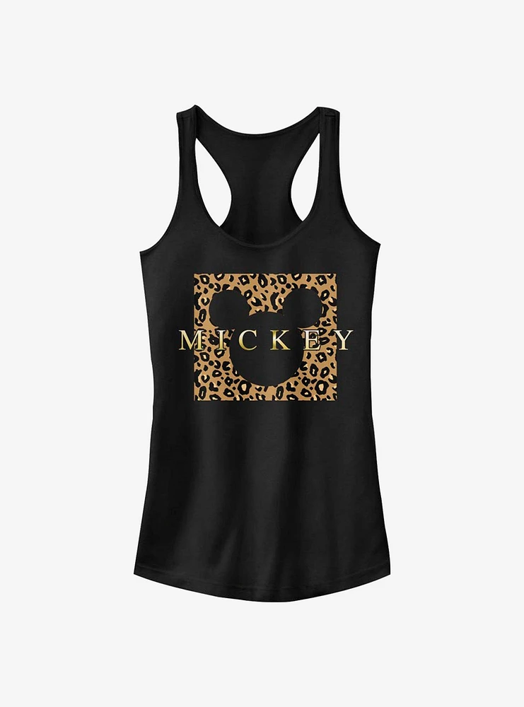 Disney Mickey Mouse Leopard Square Mick Girls Tank