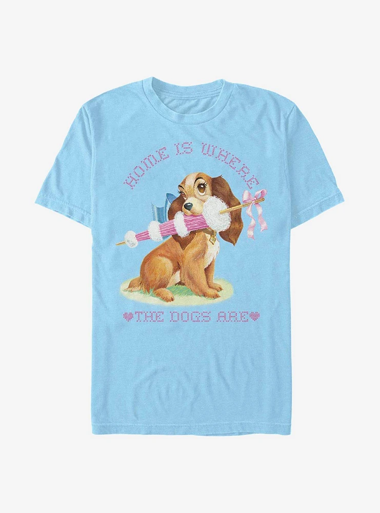 Disney Lady And The Tramp Home Is Where T-Shirt