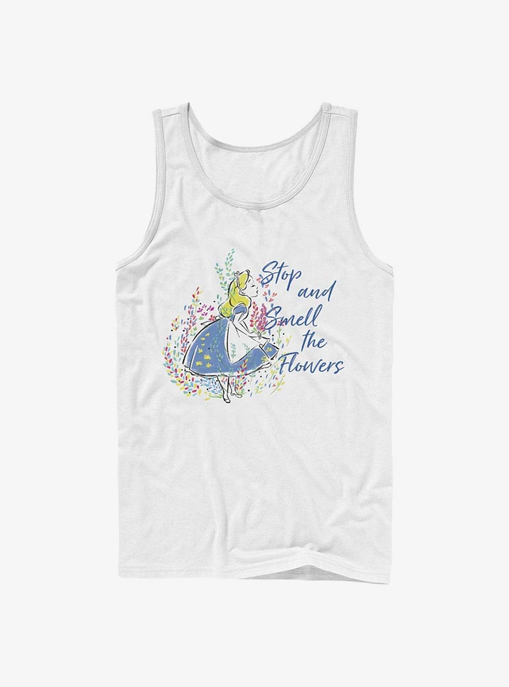 Disney Alice Wonderland Smell The Flowers Tank