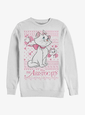 Disney The Aristocats Marie Ugly Holiday Sweater Crew Sweatshirt