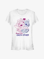 Disney Lilo & Stitch Made For Eachother Girls T-Shirt