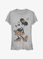 Disney Minnie Mouse Leopard Girls T-Shirt