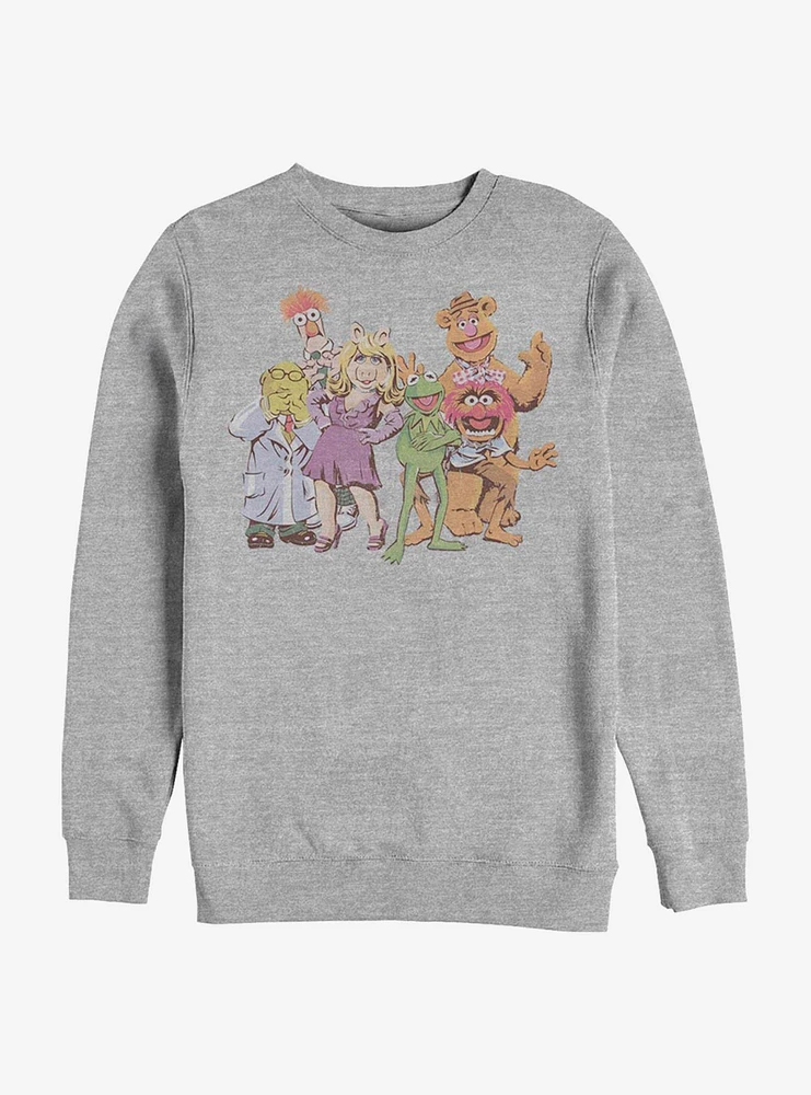 Disney The Muppets Muppet Gang Crew Sweatshirt