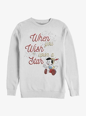 Disney Pinocchio Wishing Star Crew Sweatshirt