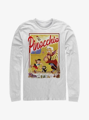 Disney Pinocchio Storybook Poster Long-Sleeve T-Shirt