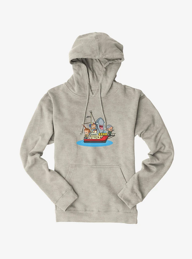 Universal Jaws Boat Crew Kawaii Hoodie