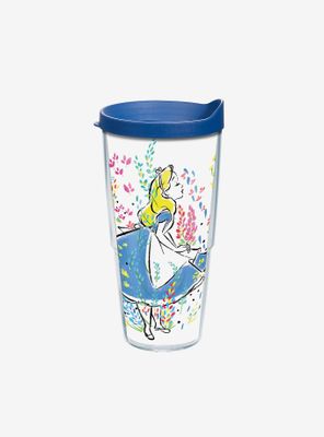 Disney Alice In Wonderland Floral 24oz Classic Tumbler With Lid
