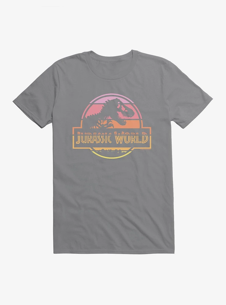 Jurassic World Pastel Sunset Logo T-Shirt