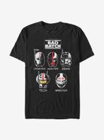 Star Wars: The Bad Batch Helmet Group T-Shirt