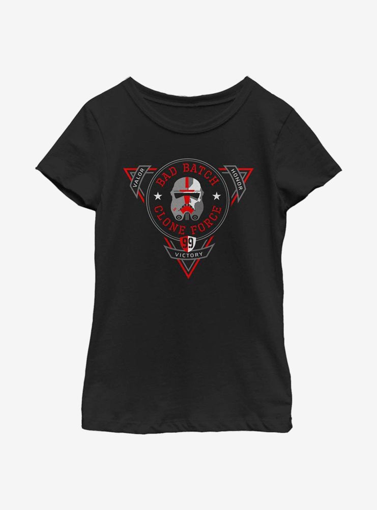 Star Wars: The Bad Batch Badge Of Clones Youth Girls T-Shirt