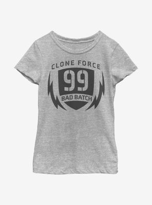 Star Wars: The Bad Batch Clone Force Badge Youth Girls T-Shirt