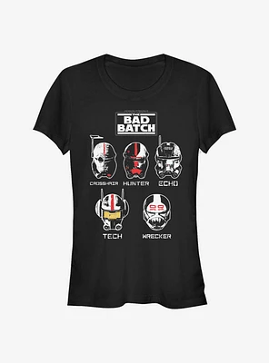 Star Wars: The Bad Batch Helmet Group Girls T-Shirt