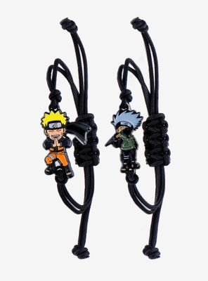 Naruto Shippuden Kakashi & Naruto Best Friend Cord Bracelet Set