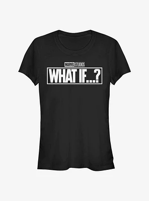Marvel What If...? Black And White Girls T-Shirt