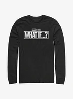 Marvel What If...? Black And White Long-Sleeve T-Shirt