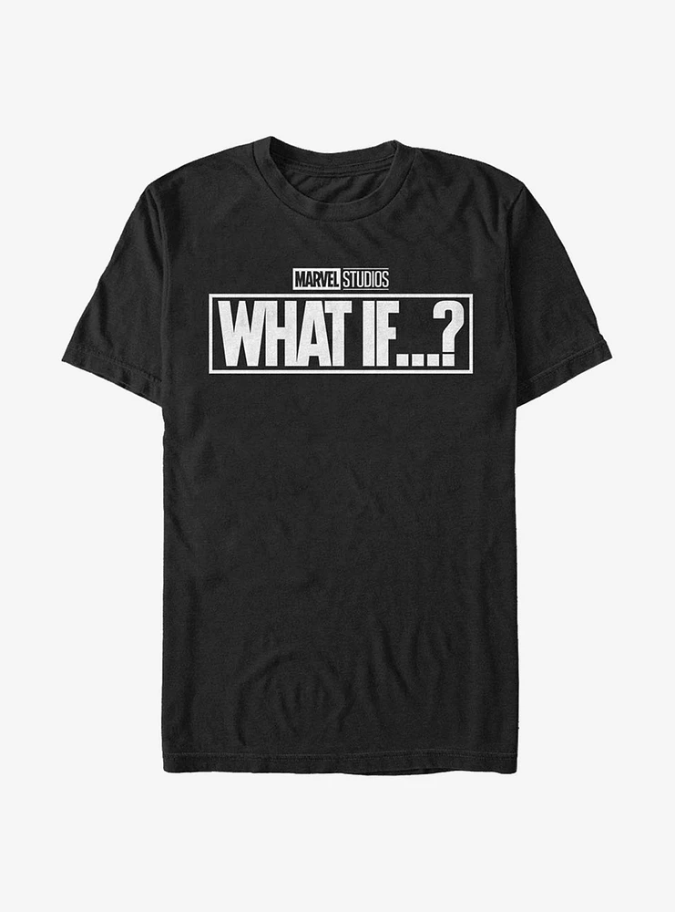 Marvel What If...? Black And White T-Shirt