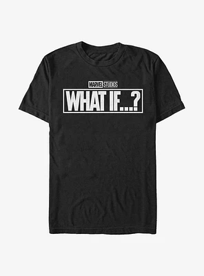 Marvel What If...? Black And White T-Shirt
