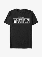 Marvel What If...? Black And White T-Shirt