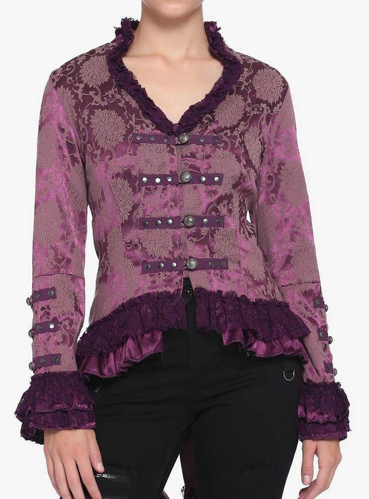 Purple Brocade Jacket