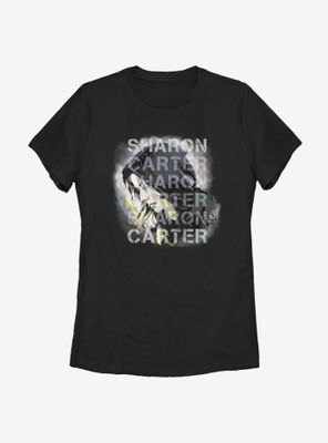 Marvel The Falcon And Winter Soldier Carter Overlay Womens T-Shirt