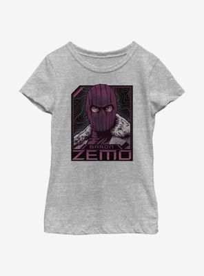 Marvel The Falcon And Winter Soldier Badge Of Zemo Youth Girls T-Shirt