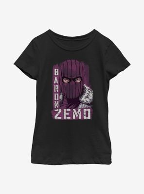 Marvel The Falcon And Winter Soldier Named Zemo Youth Girls T-Shirt