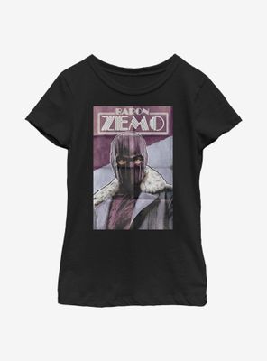 Marvel The Falcon And Winter Soldier Zemo Poster Youth Girls T-Shirt
