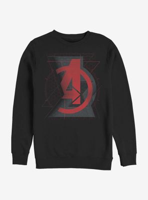 Marvel Black Widow Avengers Logo Sweatshirt