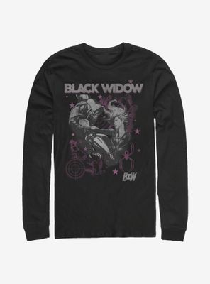 Marvel Black Widow Poster Long-Sleeve T-Shirt