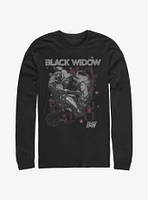 Marvel Black Widow Poster Long-Sleeve T-Shirt